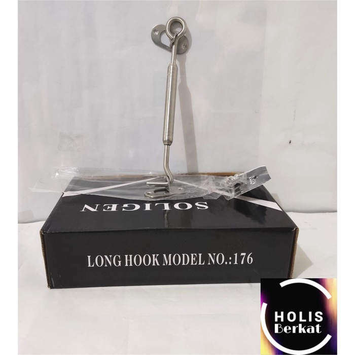 Window Hook/Hak Angin Jendela SOLIGEN 8 Inch / 20 cm Stainless Steel