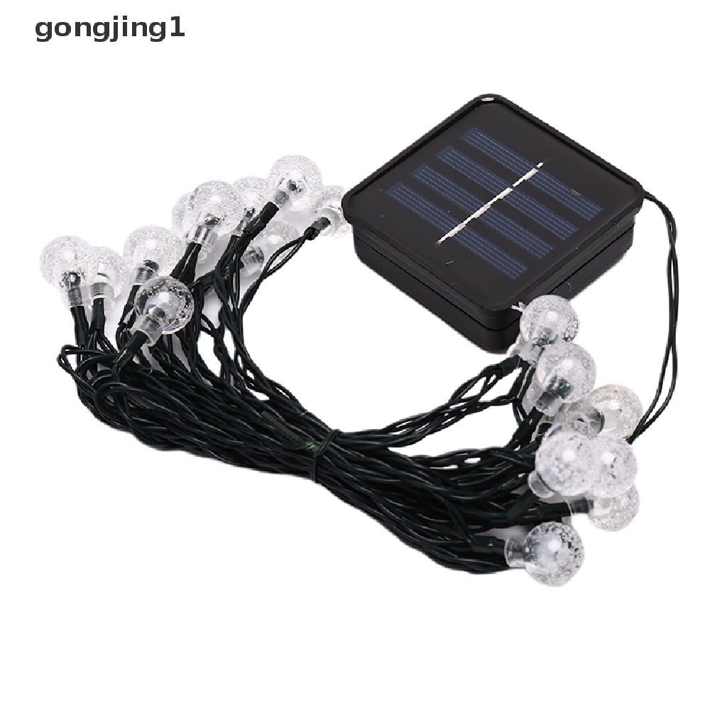 Ggg Lampu String Bohlam Led Tenaga Surya Untuk Outdoor / Halaman / Jalan