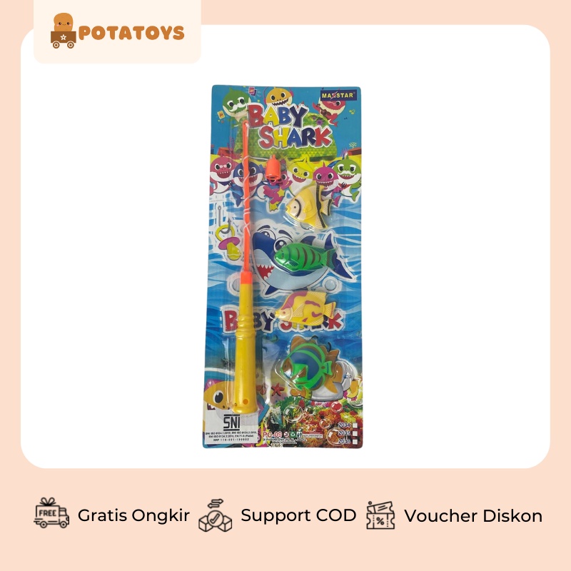 [ Potatoys ] Mainan Pancing Pancingan Ikan Magnet / Magnetic Fishing Game
