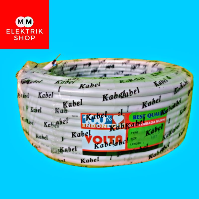 Kabel Listrik NYM 2x1,5mm Kabel Kawat 50 Yard Best Seller VOLTA