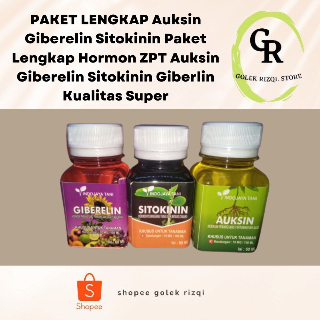 Paket Lengkap Hormon zpt pembuahan dan pembungaan Auksin Giberelin Sitokinin Giberlin