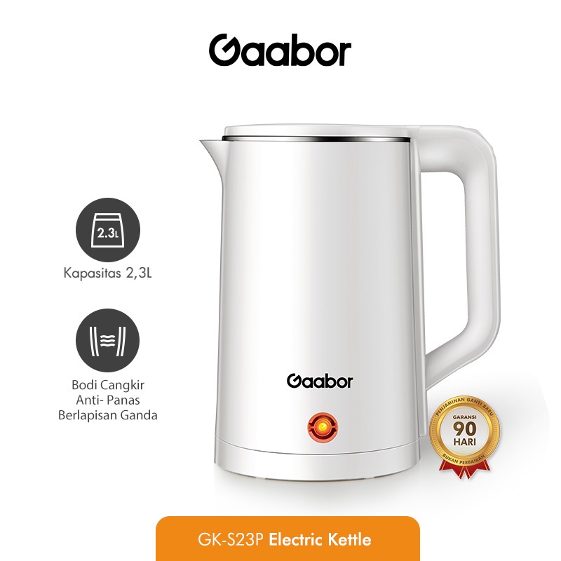 Jual Gaabor Electric Kettle 23 L Kettle Listrik Pemanas Air Teko Elektrik Gk S23p Shopee 7815