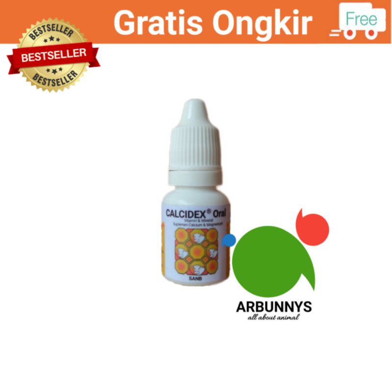 Calcidex Oral untuk Kekurangan Kalsium Hewan Repack 10ml