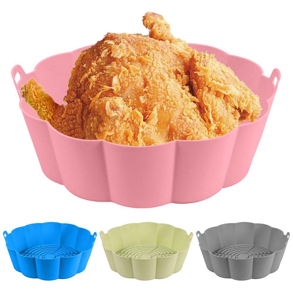 Top Air Fryer Silicone Pad Pengganti Grill Pot Tray Masak Multi-Fungsi Pengganti Liners AirFryer Aksesoris Baking Basket