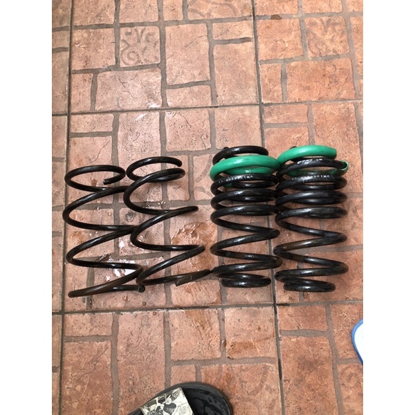 lowering kit depan custom belakang Eibach bisa diaplikasikan di yaris ertiga dan Honda jazz gd3 ge8 