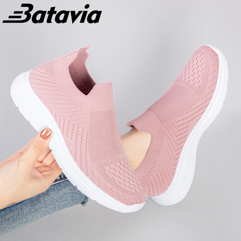 Batavia Sepatu fashion impor wanita terbaru bernapas sepatu wanita kasual sneakers nyaman sepatu wanita A15