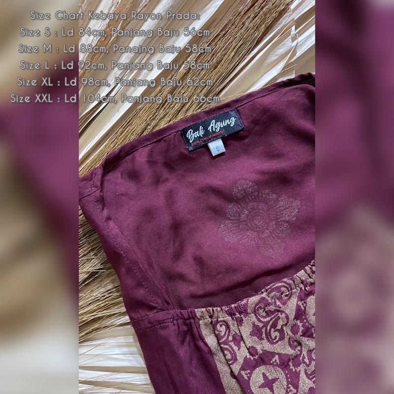 Kebaya Rayon Prada/Kebaya Saja