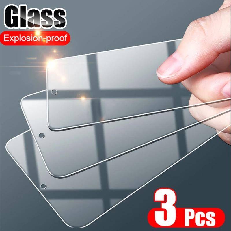 3pcs Pelindung Layar Tempered Glass Untuk Xiaomi Redmi Note 10 6A 7 7A 8 8T 8A 9 9A 9s K20 Pro 11T Pro