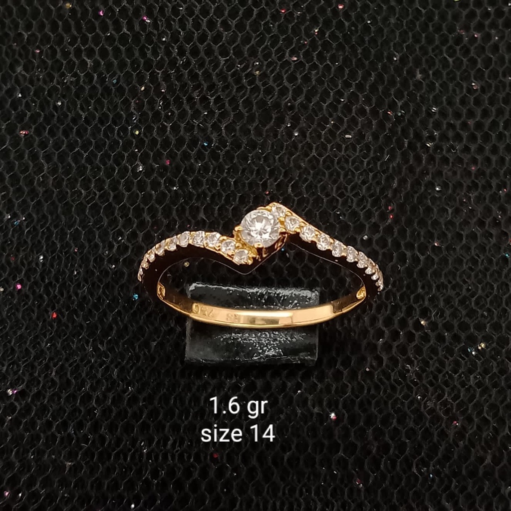 Cincin emas 17K - 1.6 gr kadar 750 - 3928