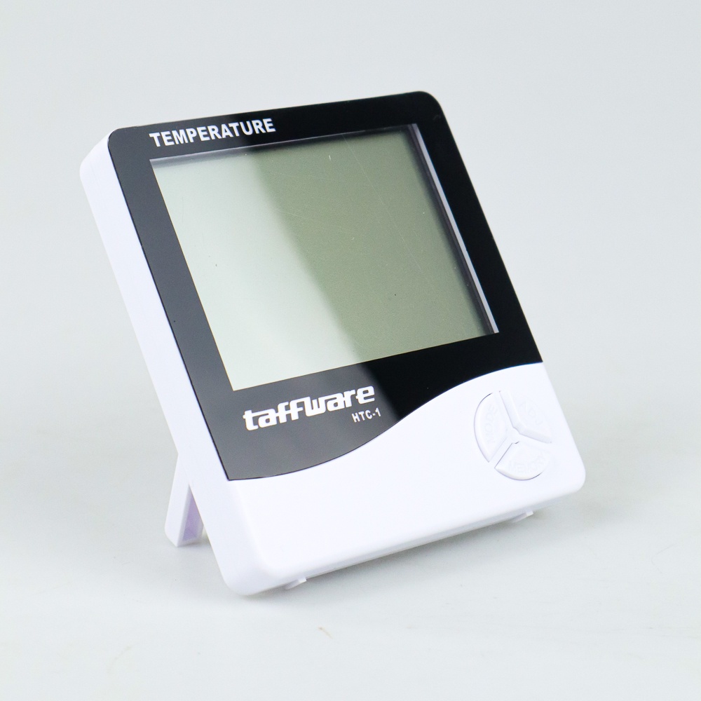 Taffware Digital Multifunction Temperature Humidity Meter + Clock Date Calender - White - OMHR0BWH