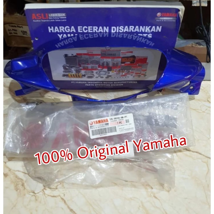 COVER BATOK LAMPU DEPAN MIO SPORTY MIO LAMA BIRU TUA ASLI ORI YAMAHA 5TL F6143 00 P1