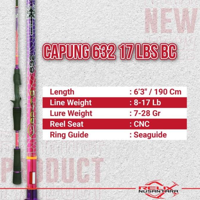 Joran Capung 632 17 lb BC Relix Nusantara