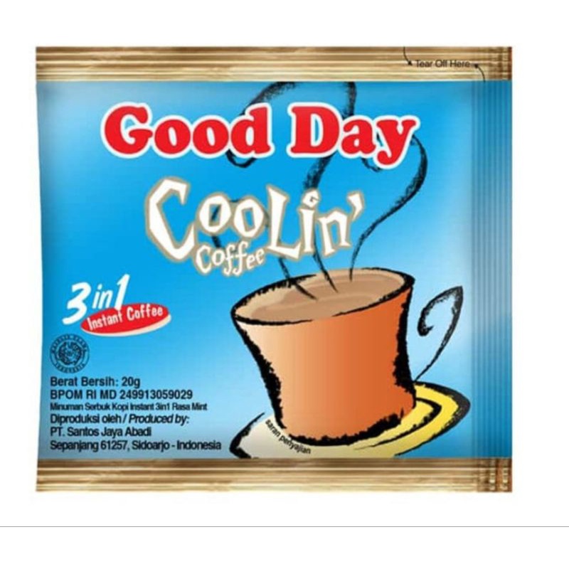 

good day coffe 3 in 1 coolin 20gr isi 10pcs