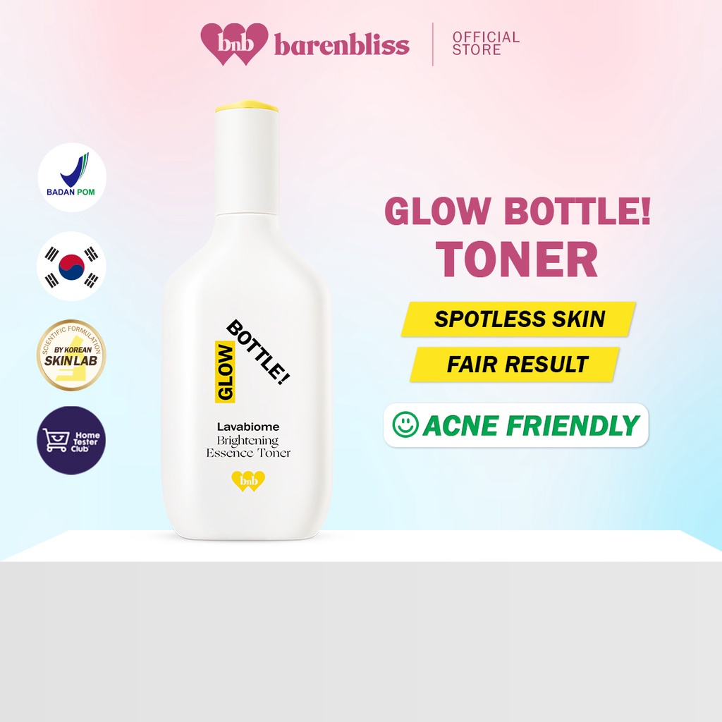 BNB barenbliss Meta-Glow Glow Bottle! Lavabiome Brightening Korea Essence Hydrating Toner「28 Days Brightening」-「Pelembab Wajah」