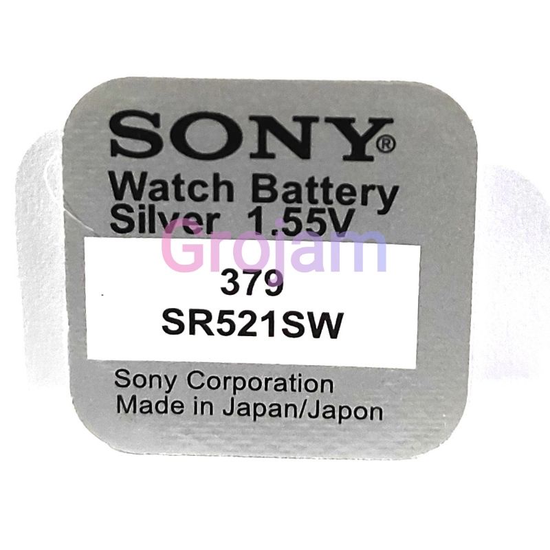 Baterai Sony SR521 SR 521 379 Original