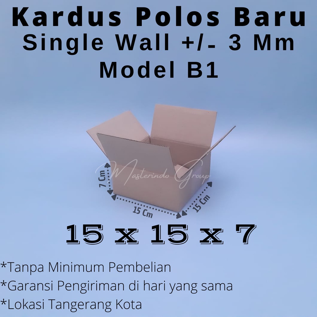 

Kardus Polos 15x15x7 Cm