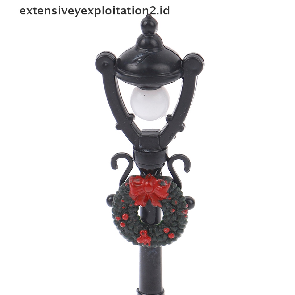 Mainan Miniatur Lampu Jalan Skala 1: 12 Untuk Dekorasi Rumah Boneka