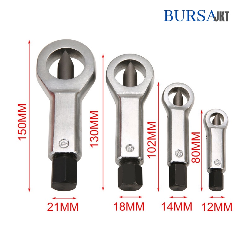 NO 1 9 - 12 MM EXTRAKTOR BUKA BAUT / SPLITTER NUT BOLT EXTRAKTOR