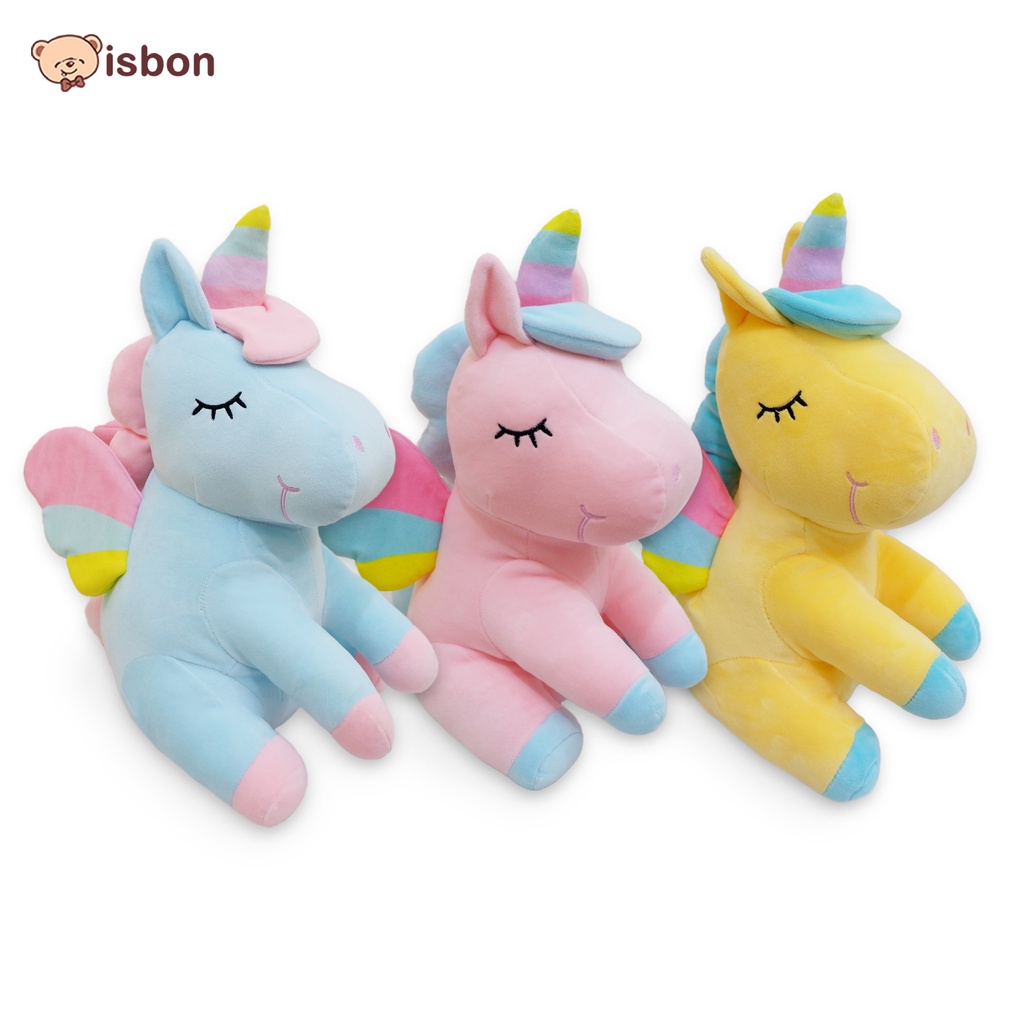 Boneka unicorn kuda pony little litle sit rainbow istana boneka horse plush stuffed cute girl cewek halus