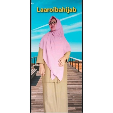 Bella Square Jumbo Syari 140 x 140 cm Hijab Segi Empat Syar'i Kerudung Jilbab Murah Jahit tepi rapih