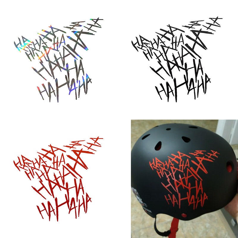 Laugh HAHA Stiker Vinyl Anti Air Untuk Body / Bumper / Jendela Mobil