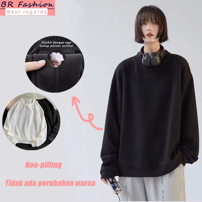 BEARNICE TOP KNIT LENGAN PANJAN BAJU KAOS LENGAN PANJANG BAHAN RAJUT WAFFLE KAOS RIB WAFER LENGAN PA