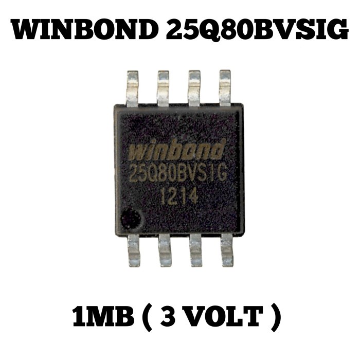 IC SPI Flash 1Mb Winbond 25Q80 25Q80BVSIG