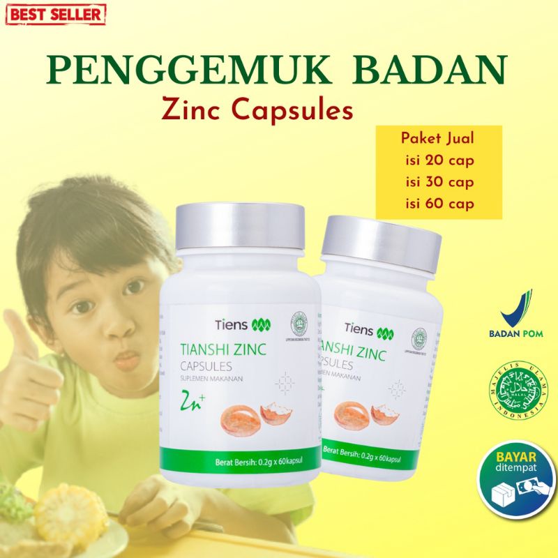 Jual Tiens Zinc Pengemuk Badan Anak Anak Original Penggemuk Badan Zinc