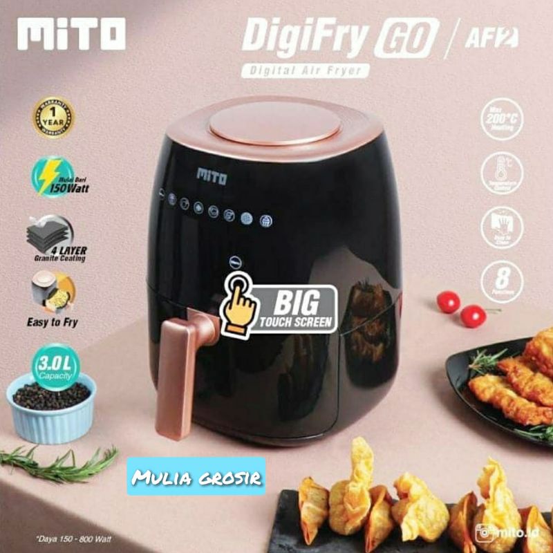 Mito Airfryer AF2 3L Airfryer Mito AF2 3L 150-700watt.