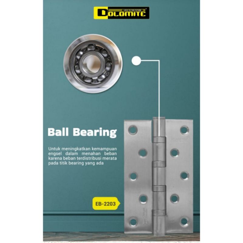 Engsel/Butt Hinges Pintu 5inch Murah Stainless Dolomite EB 2203