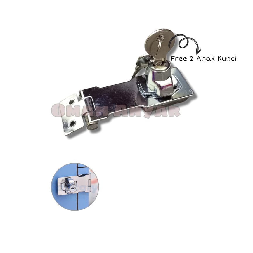 Overpal Overpall Kunci safety Hasp