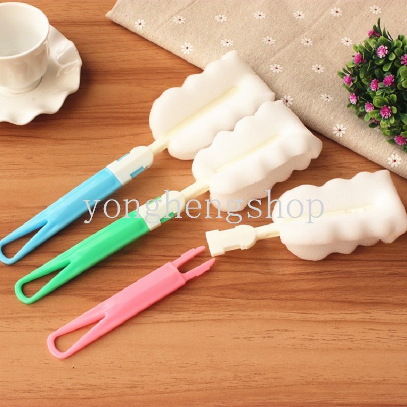 Sikat Spons Dekontaminasi Dengan Gagang Panjang Dapat Dilepas Untuk Mencuci Botol Bayi