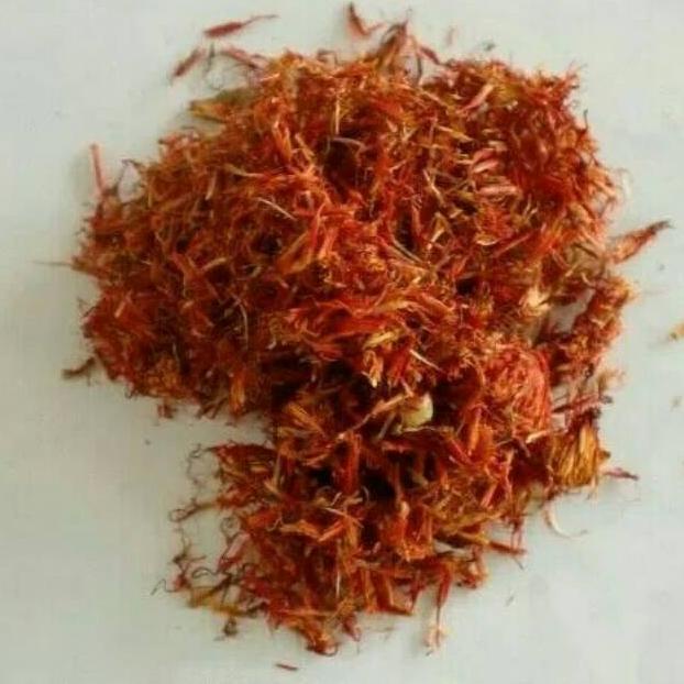 

PRODUK- 100 G GR GRAM HONG HUA BUNGA MERAH CINA CHINA SAFFRON FLOWER .