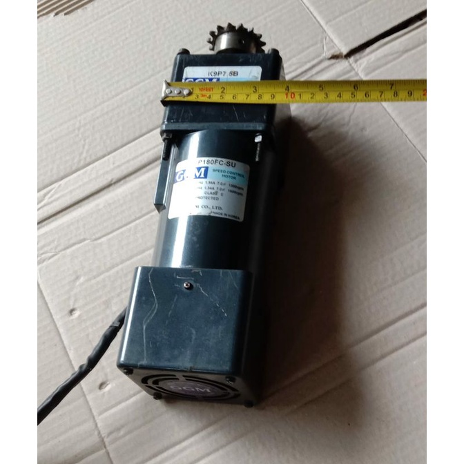 Ac Motor Gearbox GGM 220V Ratio 1:12.5 180W 128Rpm