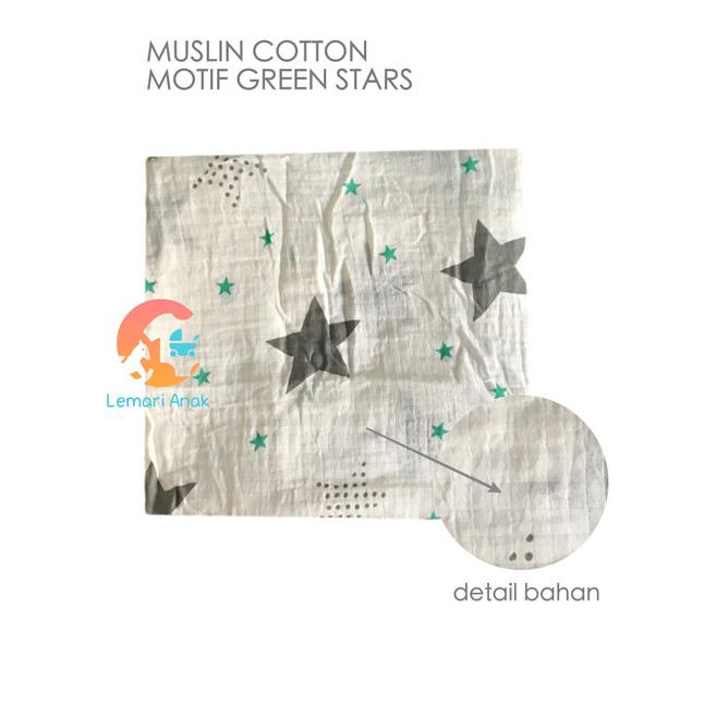 Muslin Cotton Organic - Muslin Blanket - Bedong Muslin - ICE CREAM
