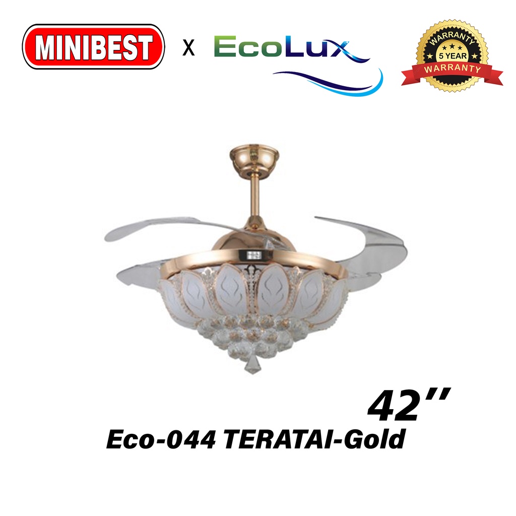 MB Kipas Angin Lampu Ecolux kipas angin gantung kipas Eco-044 TERATAI