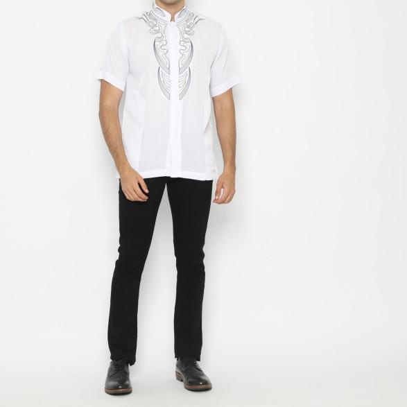 SHOHIB Baju Koko Lengan Pendek ZUBAIR - Biru Muda, M