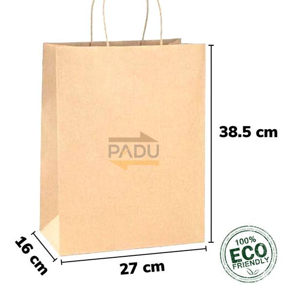 

Grocery Bag + Tali 27x16x38.5 cm - SOS Paper Bag / Kantong Belanja