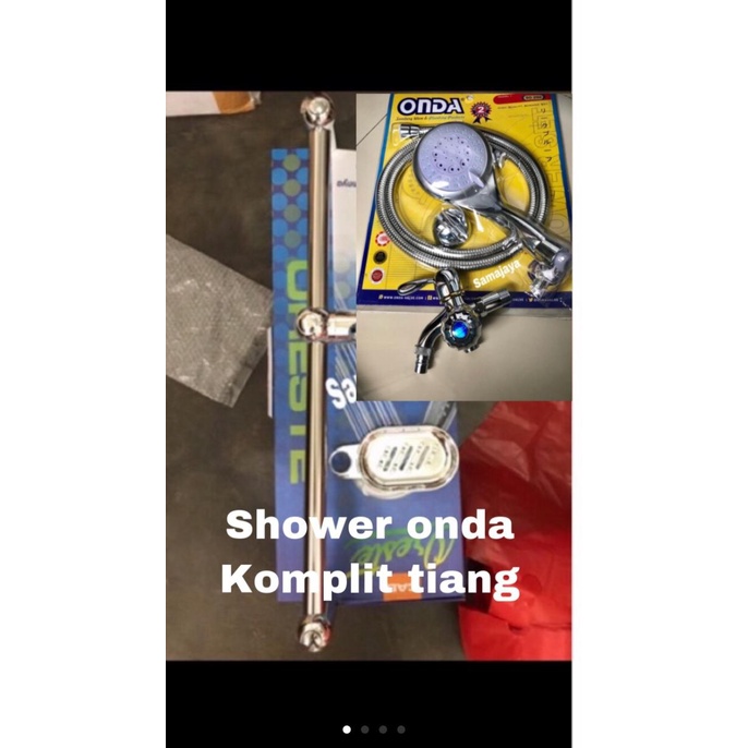 Shower mandi ONDA SO250 + kran cabang onda k406 + tiang shower paling rame