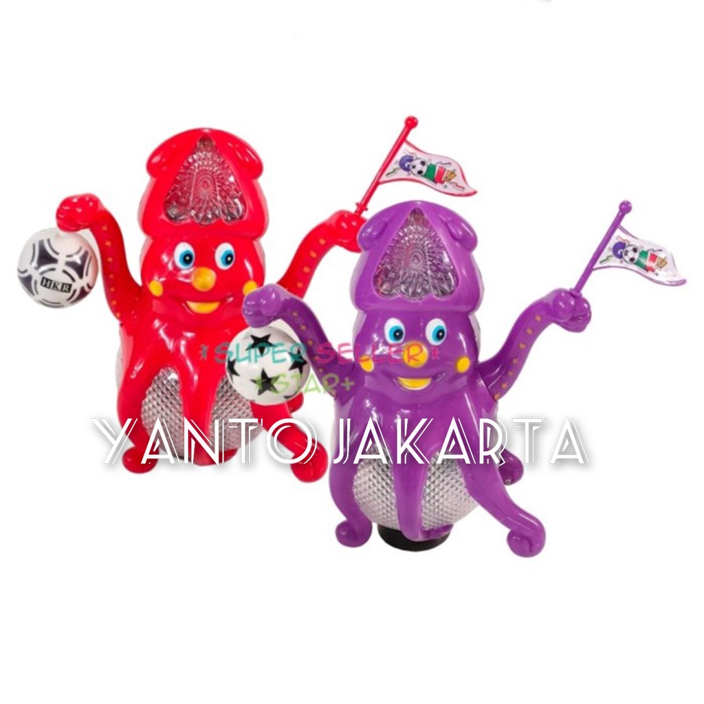 MAINAN GURITA JOGET JALAN LAMPU MUSIK DISKO
