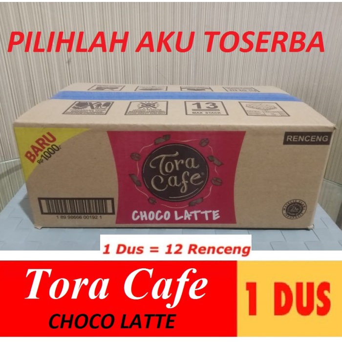 

TORABIKA TORA CAFE CHOCO LATTE 23,5GR X 10PCS (HARGA 1 DUS)