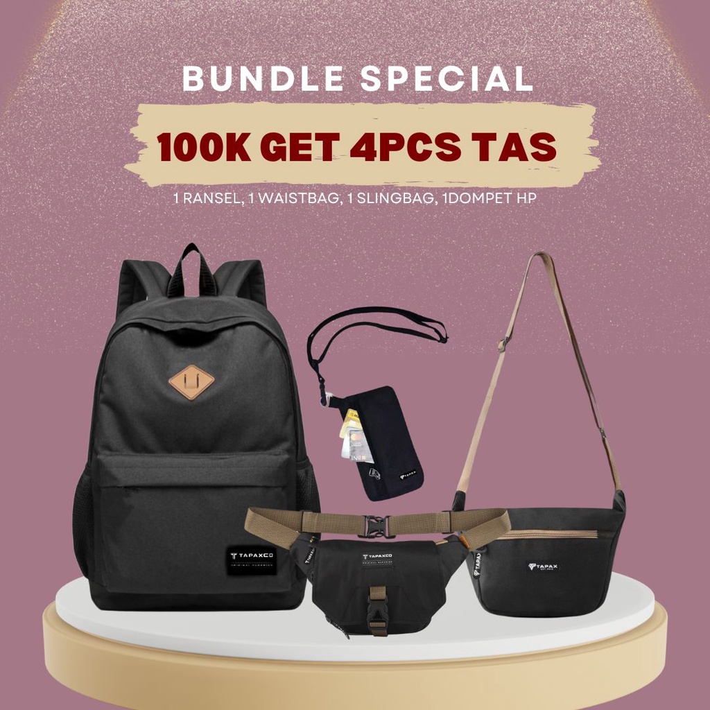 Paket Bundling Tas Exclusive 110k Get 4Pcs Trendy