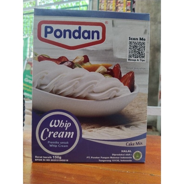 

Pondan whip cream