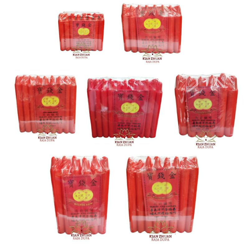 Lilin Merah Golden Coin C1, P5, P360, P440, P180, P240, P318