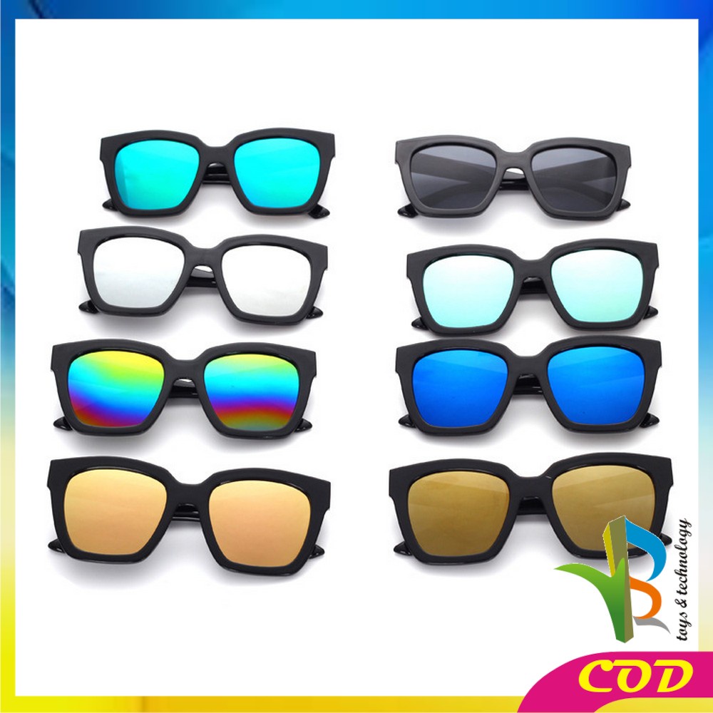 RB-C663 C665 Kaca Mata Rainbow Fashion Unisex Gaya Korea Candy Color Square / Kacamata Hitam Wanita Pria Sunglasses Korean Fashion Import