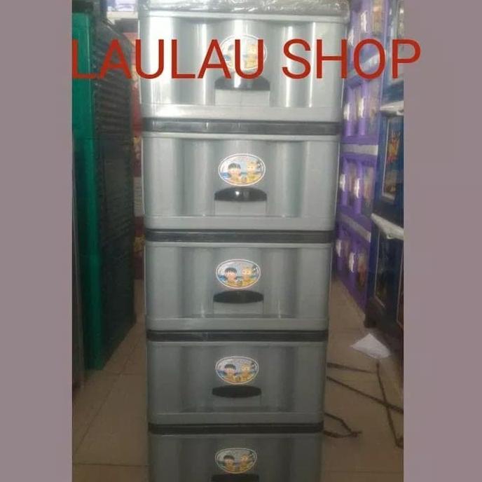 

LACI / LEMARI PAKAIAN SUSUN 5 YOKO PLASTIK / TEMPAT BAJU / SERBAGUNA stock ready