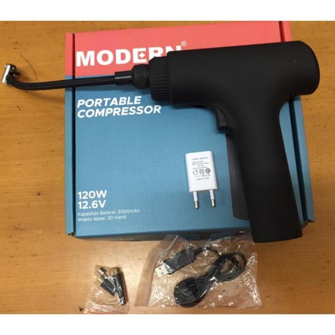 MODERN POMPA KOMPRESOR MINI BAN MOBIL MOTOR BATERAI CAS PORTABLE