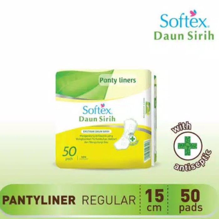 Pantyliner Softex Daun Sirih I Daun Sirih + Extract Green Tea | Natural Cool