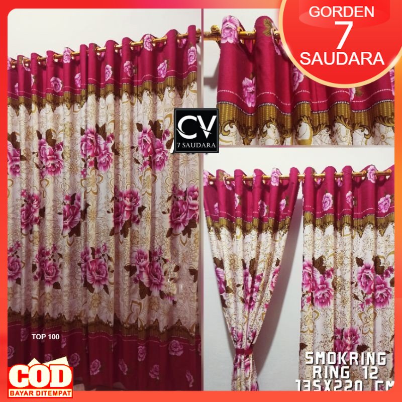 Selambu Pintu Kamar Tidur Gorden Jendela Panjang Korden Minimalis Hordeng Murah Tirai Cendela Poni U