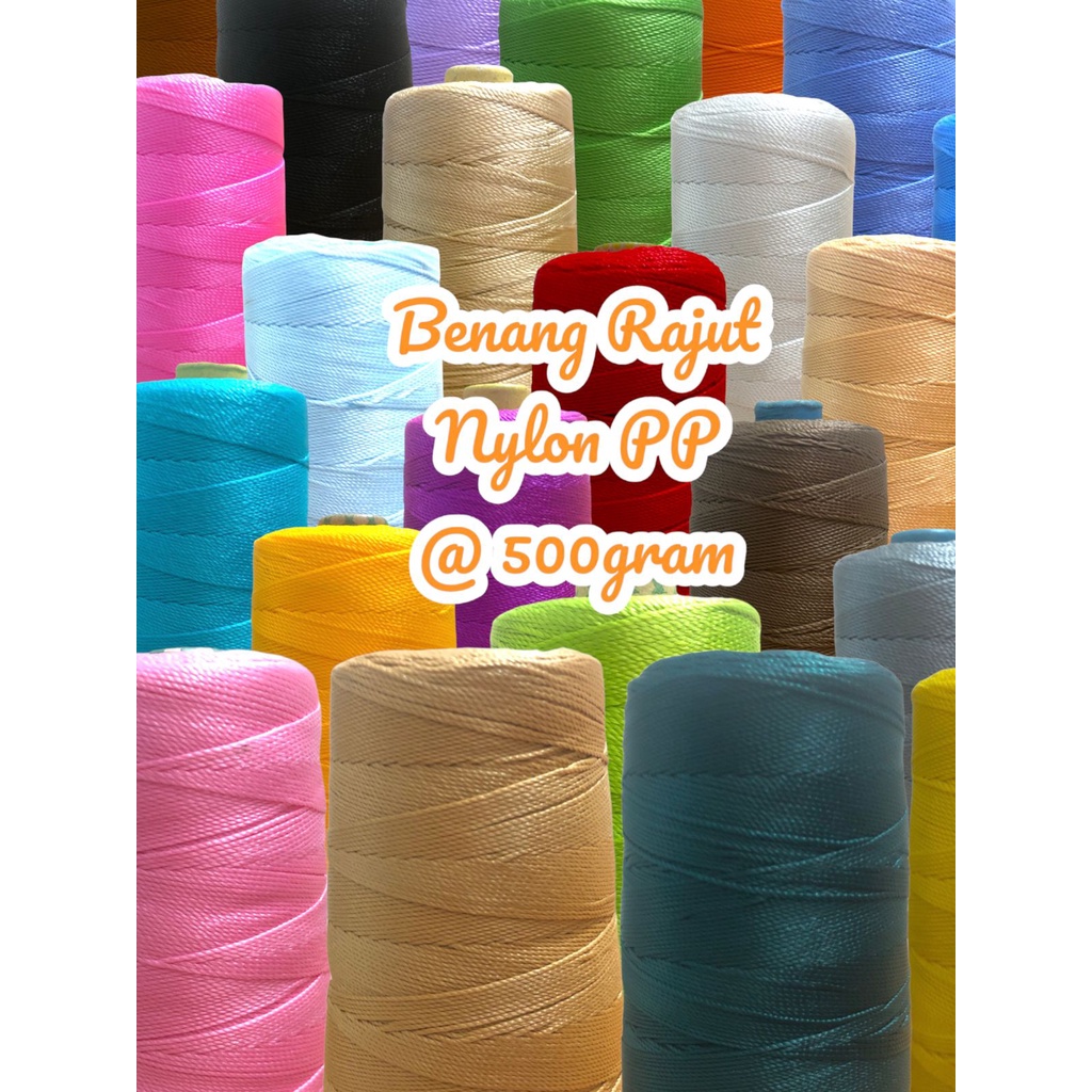Benang Rajut Nilon PP/Prolene / @500 Gram/± 700 mtr